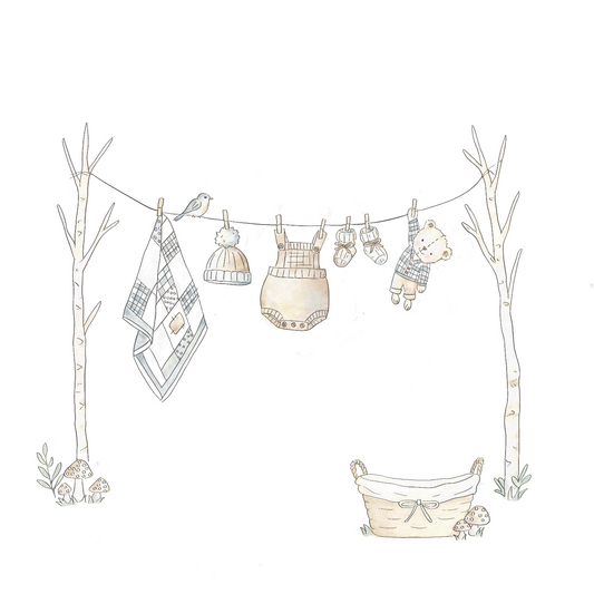 Welcome Baby Boy, Clothes Line