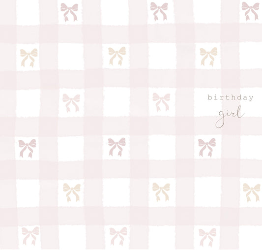 Birthday Girl Gingham Bows